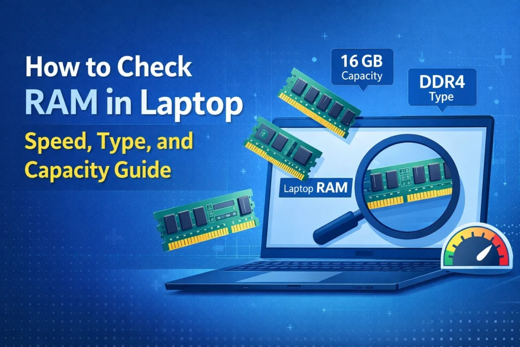how to check ram in laptop